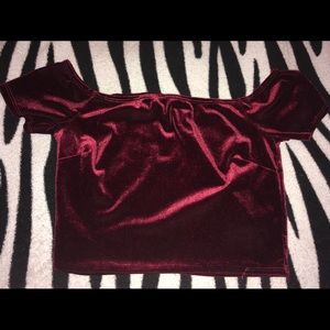 Velvet Forever 21 Crop Top 👚